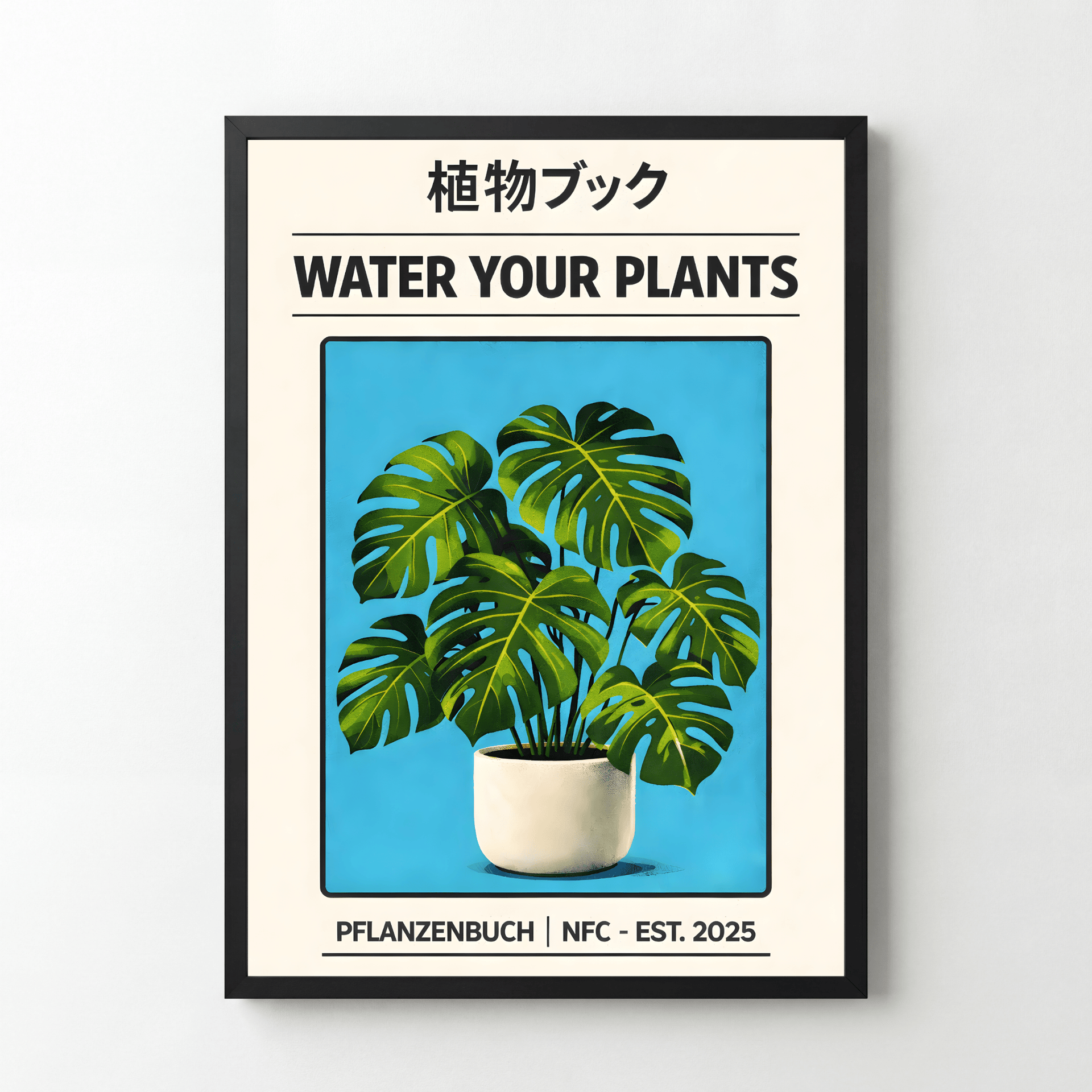 MagicPoster |  Monstera Water Club  | Pflanzenbuch