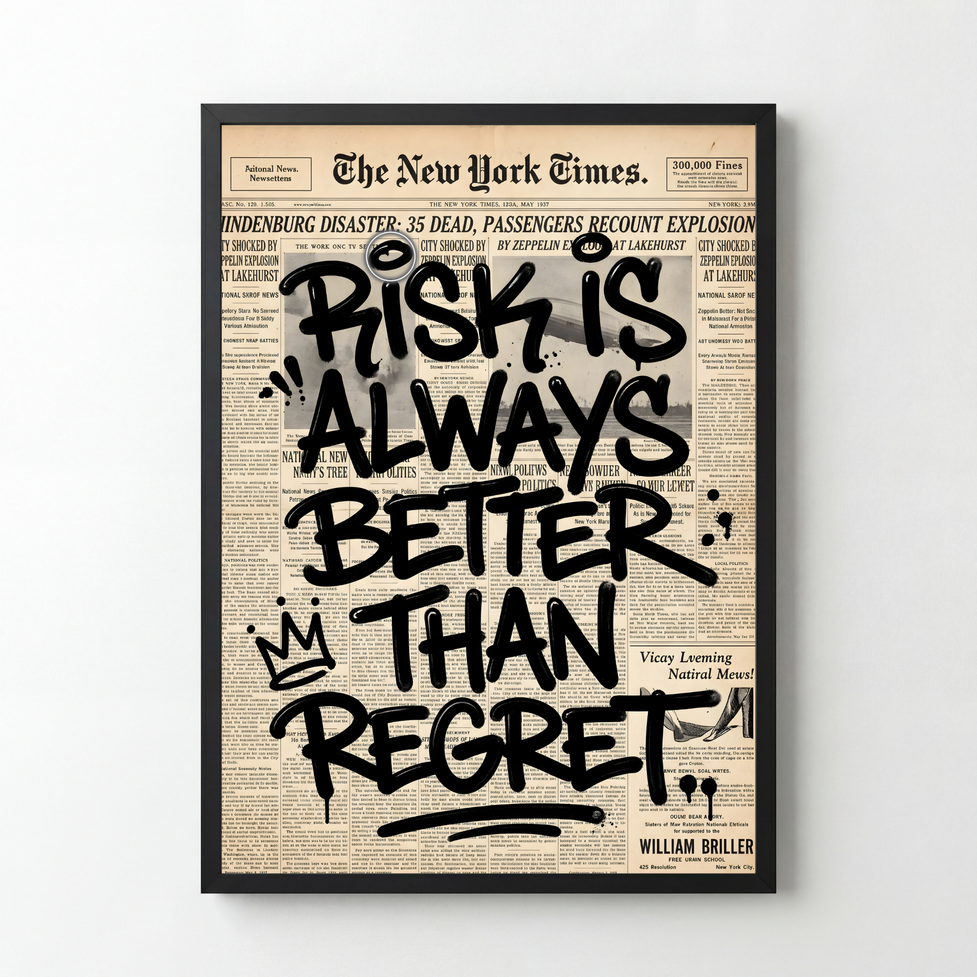 MagicPoster - Risk Is Always Better Than Regret