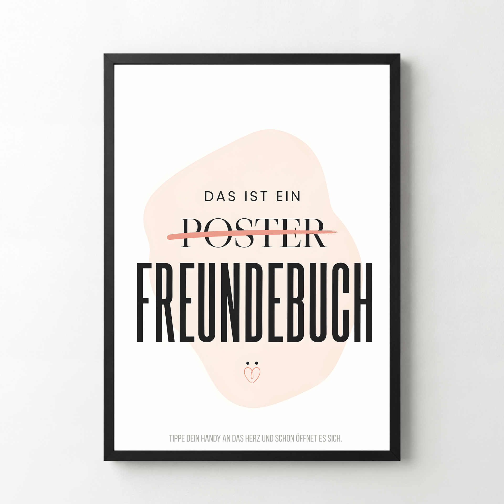 Freundebuch im Herzdesign – Magic Poster