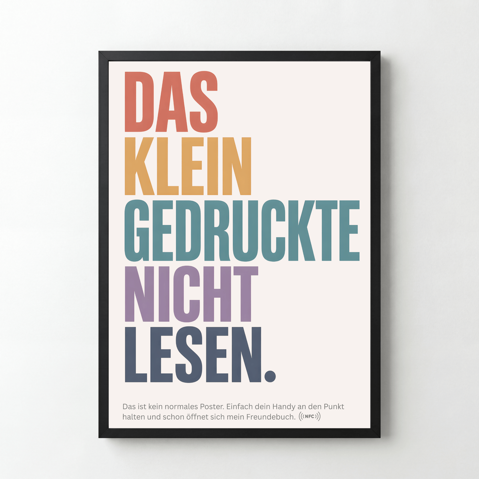 Das Kleingedruckte nicht lesen color – Magic Poster