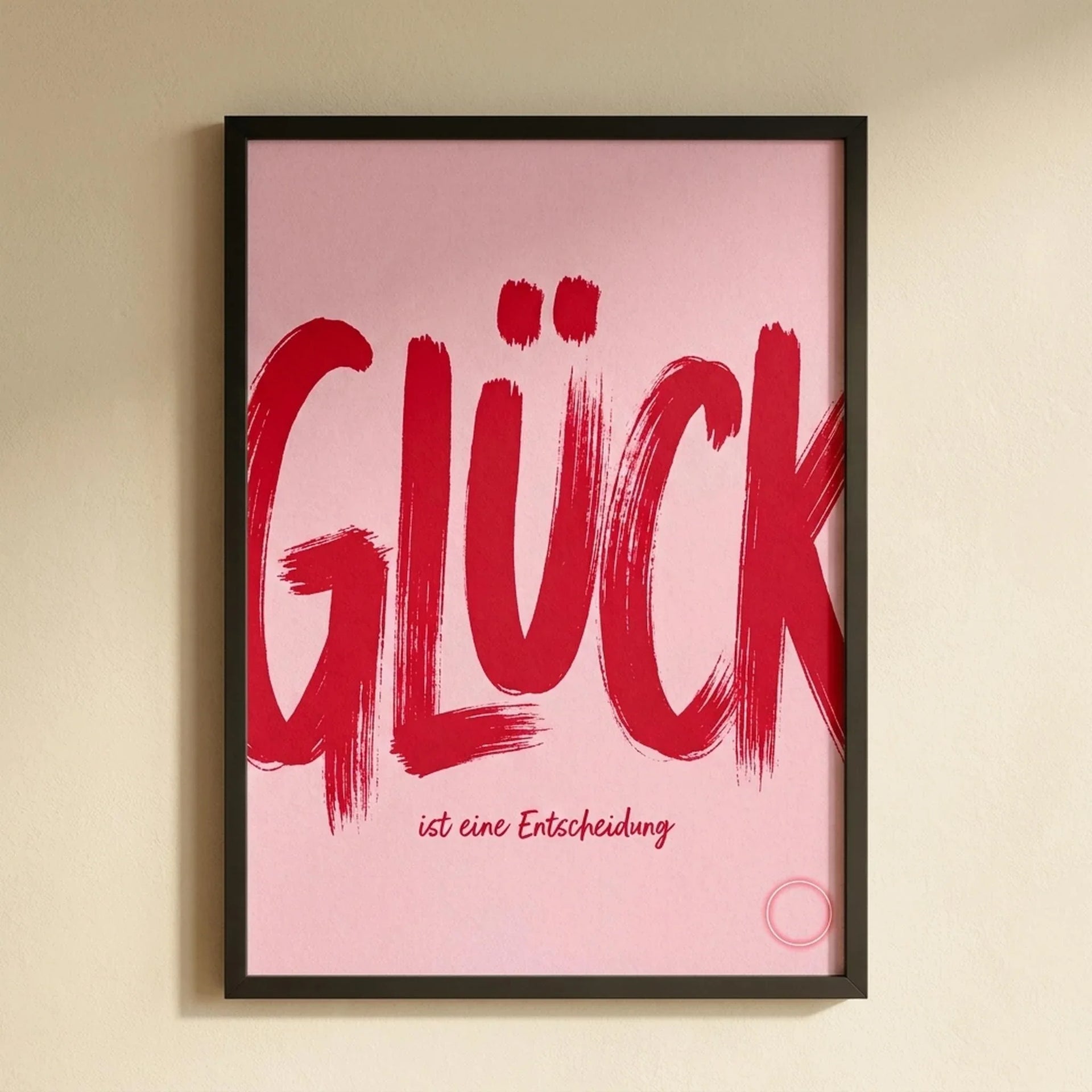 MagicPoster - Glück ist eine Entscheidung