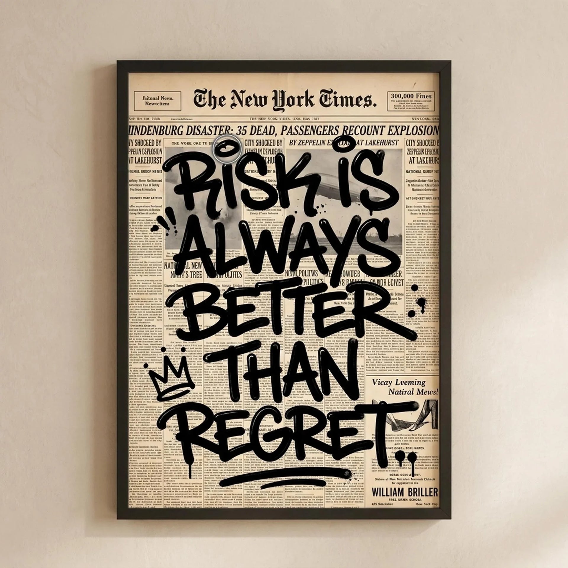 MagicPoster - Risk Is Always Better Than Regret
