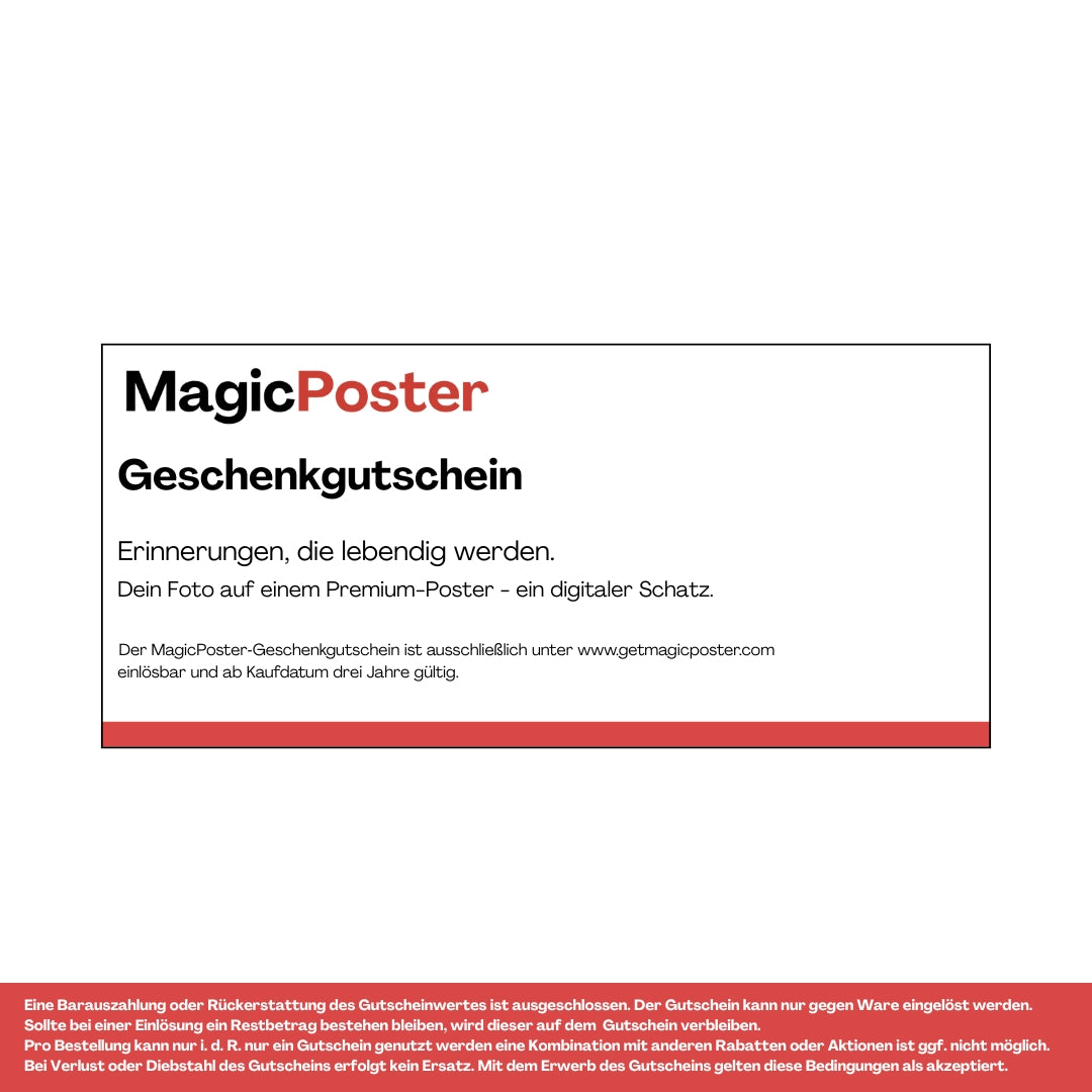 Geschenkgutschein MagicPoster