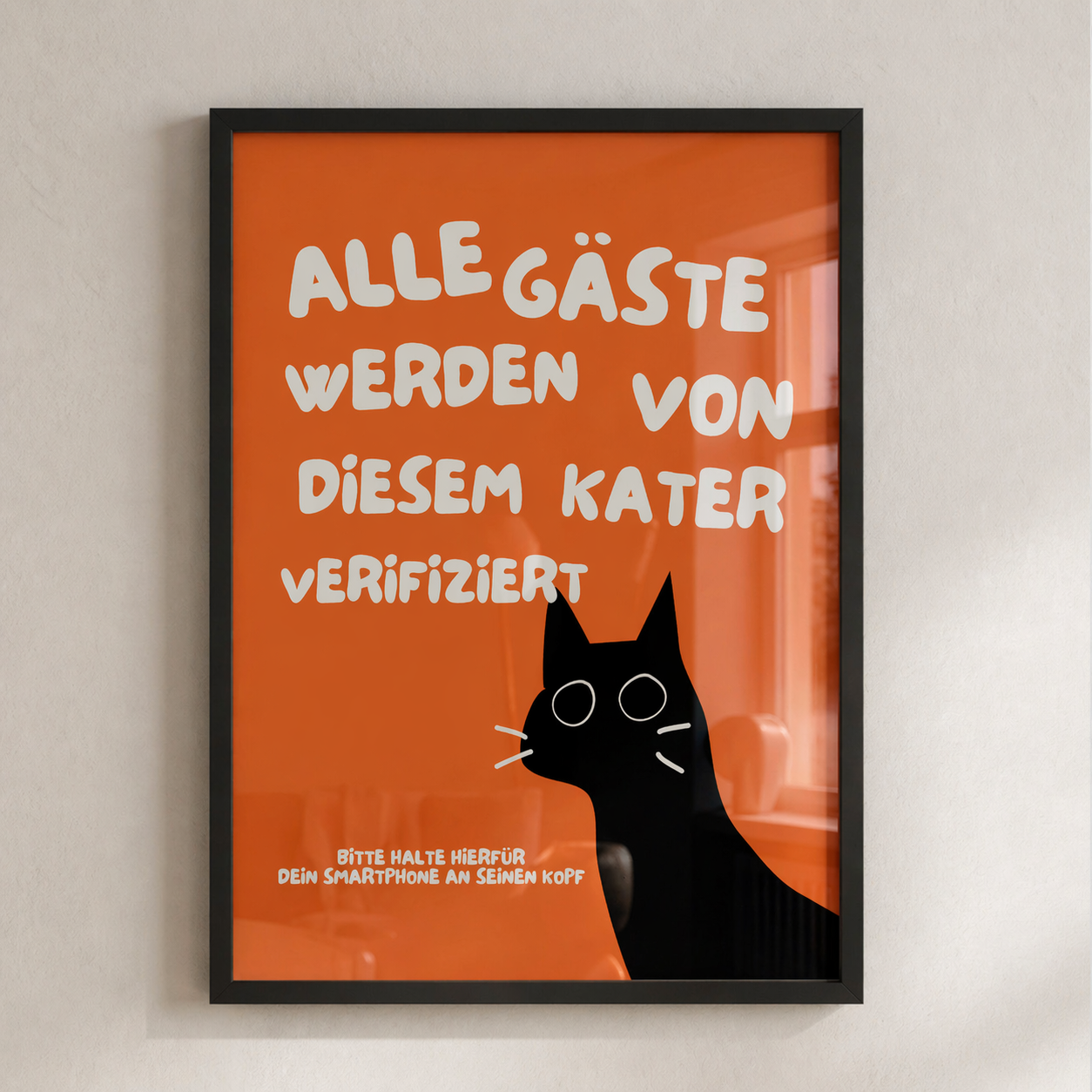 Alle Gäste werden von diesem Kater verifiziert – Magic Poster