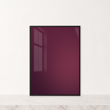 Bordeaux Glow · Without text. Reference photo: 50 × 70 cm in a black frame on light marble.